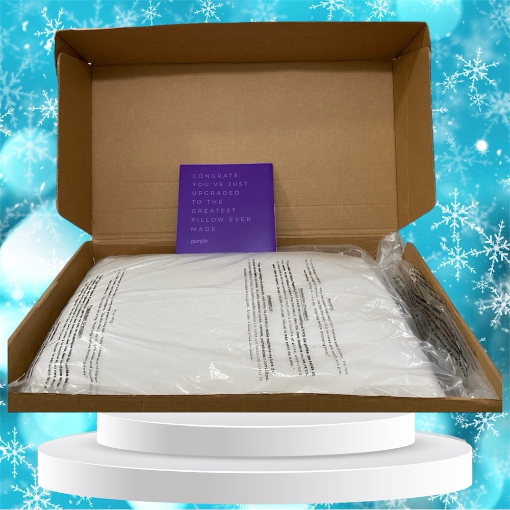 Purple Harmony Pillow. ❤️NEW Standard Medium. Factory Sealed Bag.